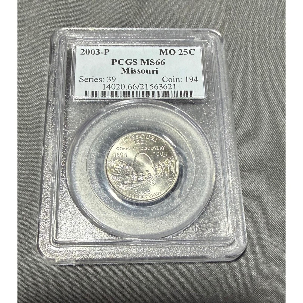 2003-P Missouri State Quarter PCGS MS66 Corps of Discovery 25C Coin S007 - Picture 1 of 5